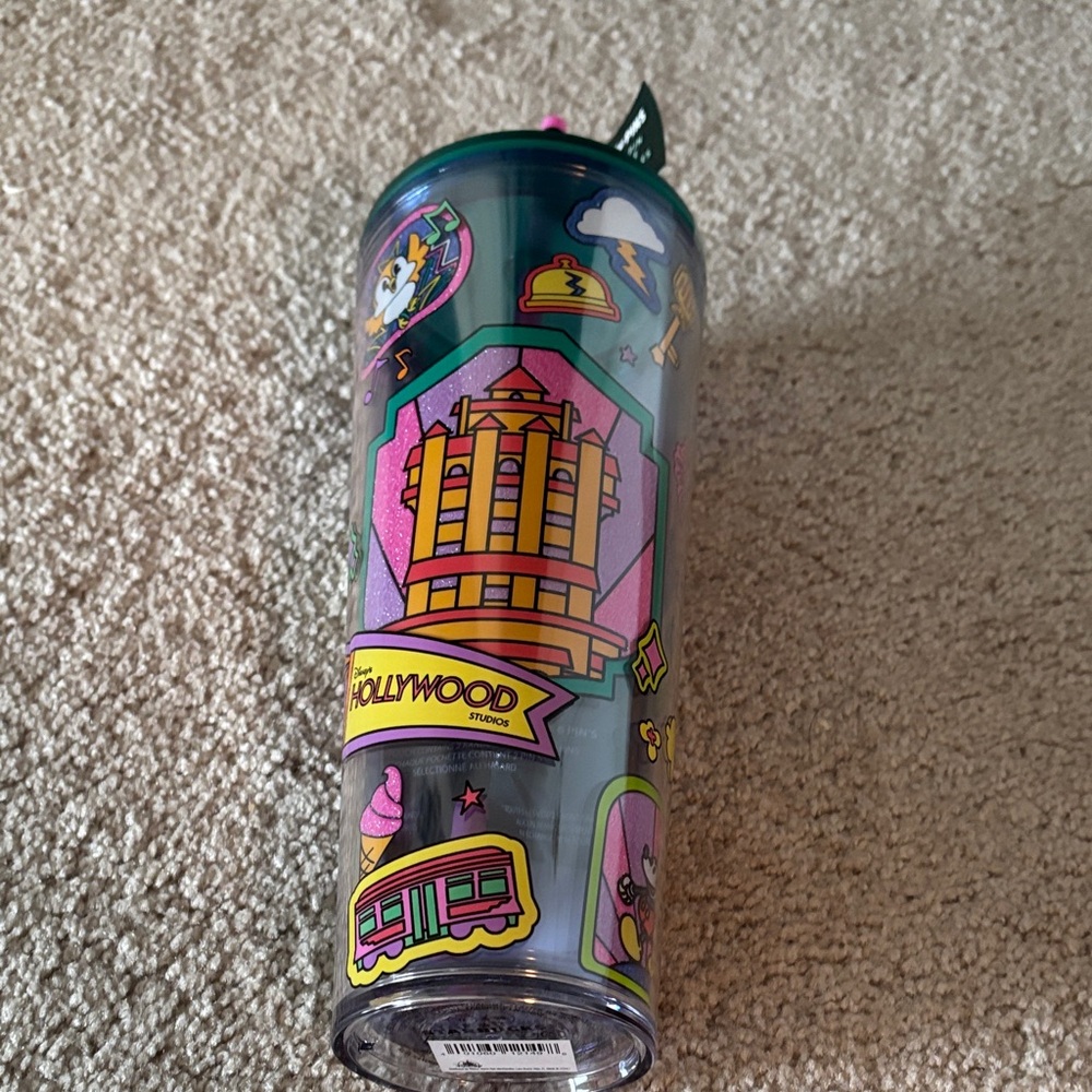 Starbucks  Hollywood  studios Themed Tumbler w mystery pins nwt